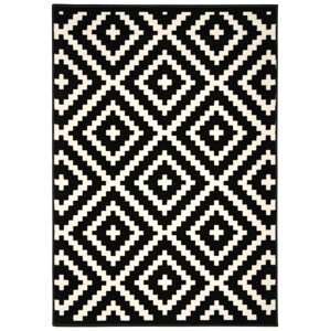 Kusový koberec Gloria new black/cream - 80x150 cm Alfa Carpets