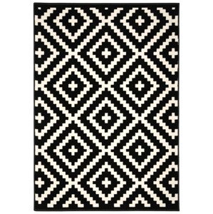 Kusový koberec Gloria new black/cream - 190x280 cm Alfa Carpets