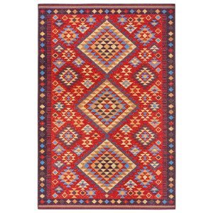 Kusový koberec Cappuccino 105875 Peso Red Blue - 80x165 cm Hanse Home Collection koberce