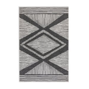 Kusový koberec Gemini 106014 Black z kolekce Elle – na ven i na doma - 80x150 cm ELLE Decoration koberce