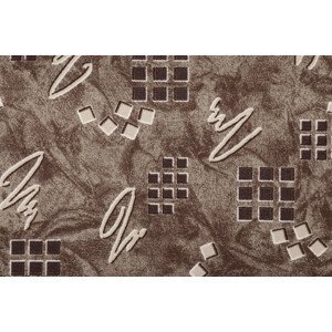 AKCE: 87x250 cm Metrážový koberec Roines brown - Bez obšití cm Sintelon koberce