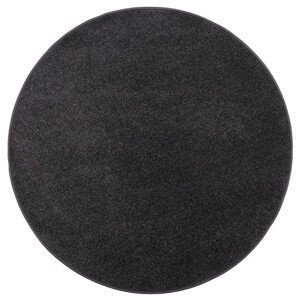 AKCE: 80x80 (průměr) kruh cm Kusový koberec Eton černý 78 kruh - 80x80 (průměr) kruh cm Vopi koberce