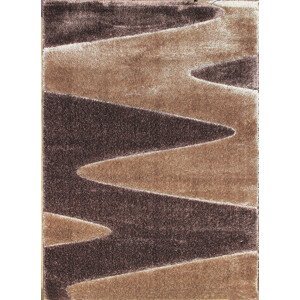 AKCE: 140x190 cm Kusový koberec Seher 3D 2652 Brown Beige - 140x190 cm Berfin Dywany