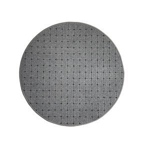 AKCE: 100x100 (průměr) kruh cm Kusový koberec Udinese šedý kruh - 100x100 (průměr) kruh cm Vopi koberce