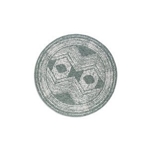 Kusový koberec Gemini 106030 Green kruh z kolekce Elle – na ven i na doma - 100x100 (průměr) kruh cm ELLE Decoration koberce
