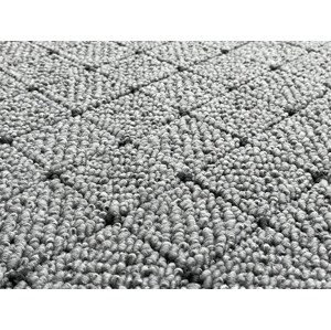AKCE: 60x60 cm Kusový koberec Udinese šedý čtverec - 60x60 cm Vopi koberce