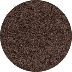 Kusový koberec Dream Shaggy 4000 Brown kruh - 120x120 (průměr) kruh cm Ayyildiz koberce
