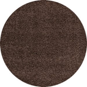 Kusový koberec Dream Shaggy 4000 Brown kruh - 80x80 (průměr) kruh cm Ayyildiz koberce