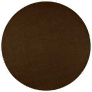 Kusový koberec Nasty 101154 Braun kruh - 133x133 (průměr) kruh cm Hanse Home Collection koberce