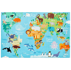 Dětský kusový koberec Torino kids 233 WORLD MAP - 120x170 cm Obsession koberce