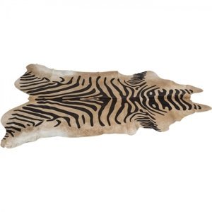 KARE Design Kusový koberec Zebra - černo-hnědý