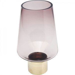 KARE Design Fialová skleněná váza Noble Ring 26cm
