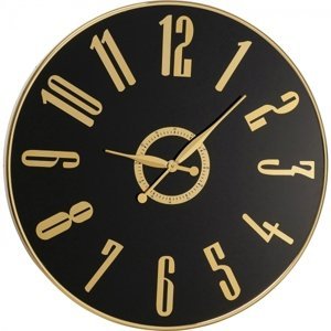 KARE Design Nástěnné hodiny Casino - černá, Ø76cm