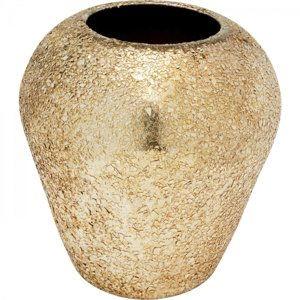 KARE Design Ocelová váza Royal zlatá 21cm