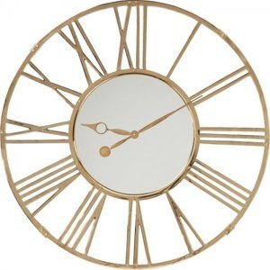 KARE Design Nástěnné hodiny Giant - zlaté, Ø120cm