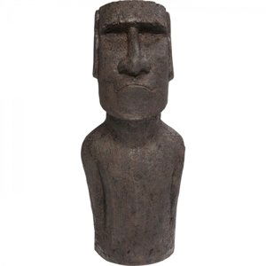 KARE Design Soška Hlava Moai Velikonoční ostrovy 80cm