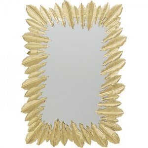 KARE Design Zrcadlo Feather Dress - zlaté, 49x69cm