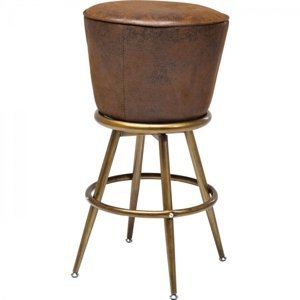 KARE Design Hnědá barová stolička Lady Rock Vintage