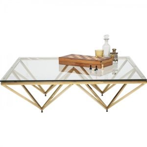 KARE Design Konferenční stolek Network Gold 105x105cm