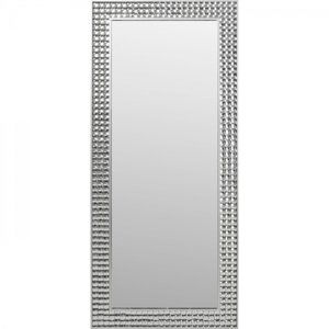 KARE Design Nástěnné zrcadlo Crystals - stříbrné, 80x180cm