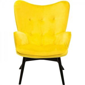 KARE Design Křeslo Vicky Velvet Yellow