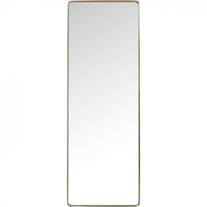 KARE Design Zrcadlo Curve Rectangular 200×70cm - měď