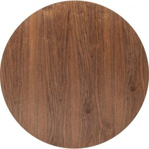 KARE Design Deska stolu Invitation Round Walnut - ořech, Ø90cm