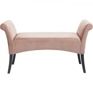 KARE Design Růžová čalouněná lavice Motley Velvet