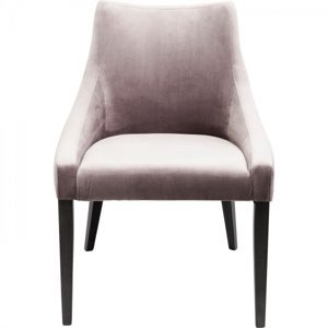 KARE Design Šedá čalouněná jídelní židle Black Mode