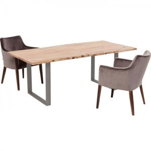 KARE Design Stůl Harmony 200×100 cm - surová ocel