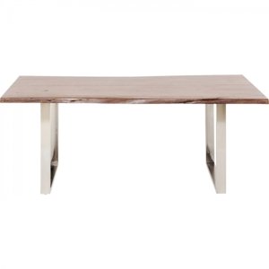 KARE Design Stůl Harmony Walnut 160×80 cm - chrom