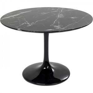 KARE Design Stůl Solo Marble - černý, Ø110cm