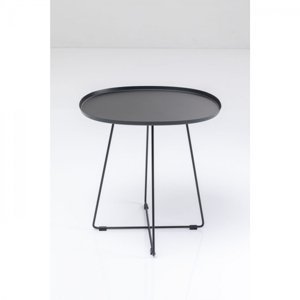 KARE Design Odkládací stolek Turin - černý, 50x42cm