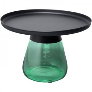 KARE Design Odkládací stolek Bottiglia zelený Ø 60cm