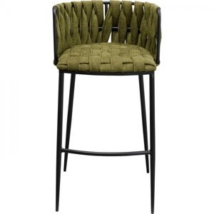 KARE Design Tmavě šedá barová židle Saluti 77cm