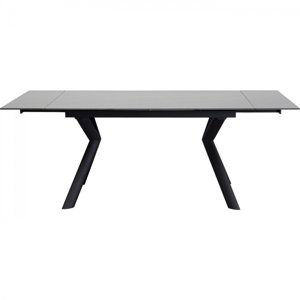 KARE Design Rozkládací stůl stůl Xenia - černý, 140(+30+30)x80cm