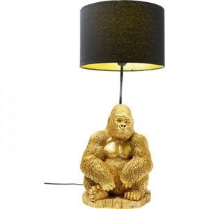 KARE Design Stolní lampa Monkey Gorilla - zlatá