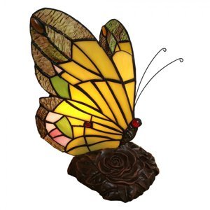 Stolní lampa Tiffany Butterfly – 15x15x27 cm