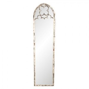 Vintage nástěnné zrcadlo s patinou – 35x3x140 cm