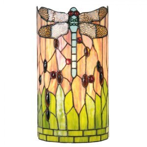 Nástěnná lampa Tiffany Dragonfly – 20x11x36 cm