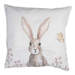 Povlak na polštář s velikonočním motivem králíka Rustic Easter Bunny – 40x40 cm