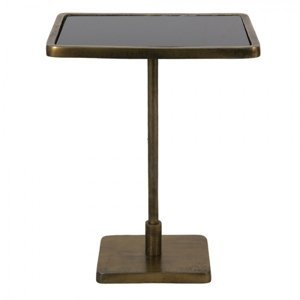 Bronzový antik kovový odkládací stolek Paenno – 42x30x55 cm