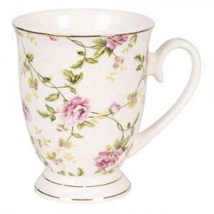 Porcelánový hrnek s květy Bouton de Rose – 300 ml