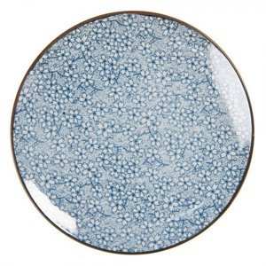 Dezertní talíř modré kvítky Blue Flowers – 21 cm