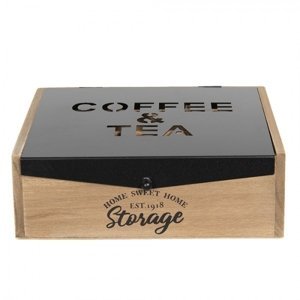 Krabička na čaj Coffee &amp; Tea – 24x25x8 cm