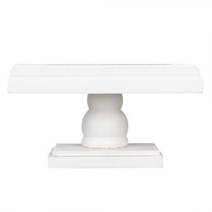 Bílý dřevěný dekorativní stolek Erin – 30x20x17 cm