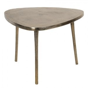Odkládací stolek zlatý Asymétrique – 60x60x42 cm