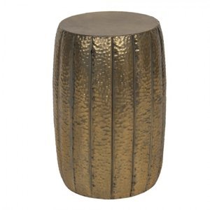 Bronzový dekorační kovový odkládací stolek Catheleijne – 33x50 cm