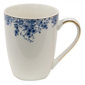 Porcelánový hrnek s modrými květy Blue Flowers – 330 ml