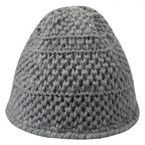 Šedá pletená zimní čepice – 20 cm